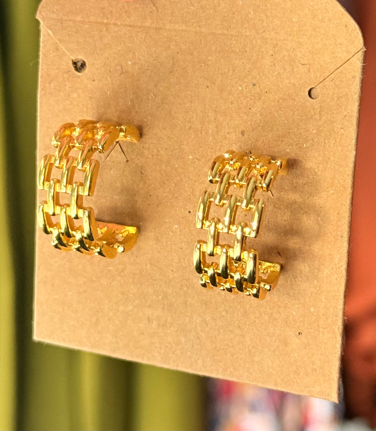 Double Chain Earrings | Gold
