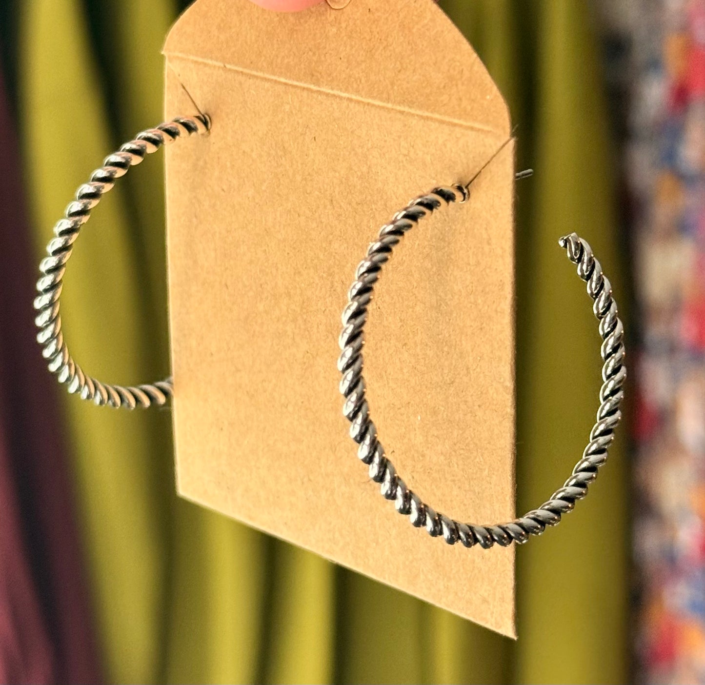 Woven Hoop | Silver