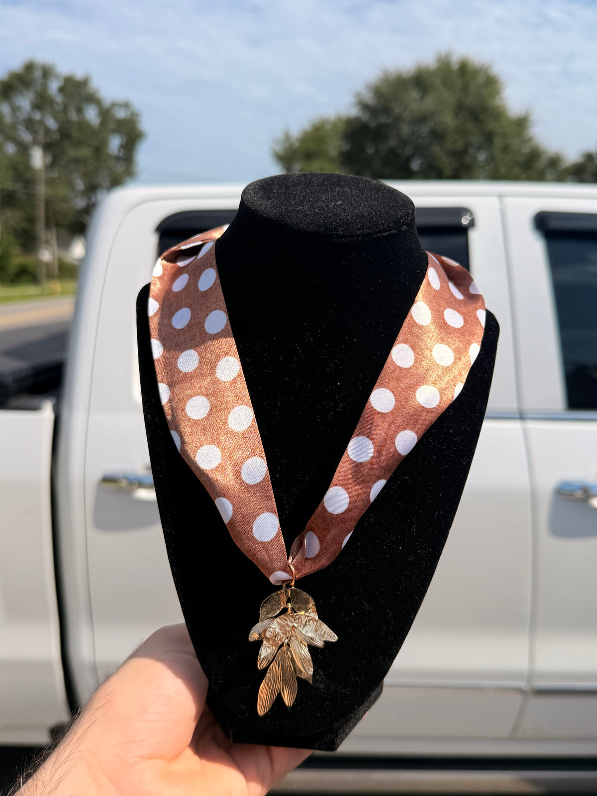 Scarf Necklace | Leaf