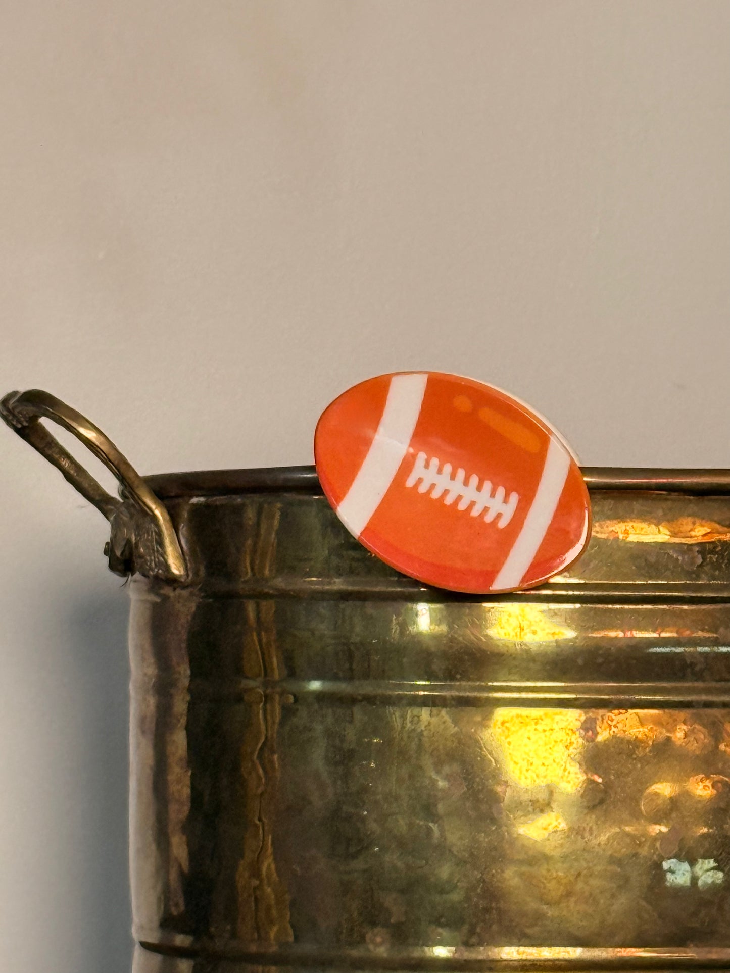 Small Football Hair Claw Clip