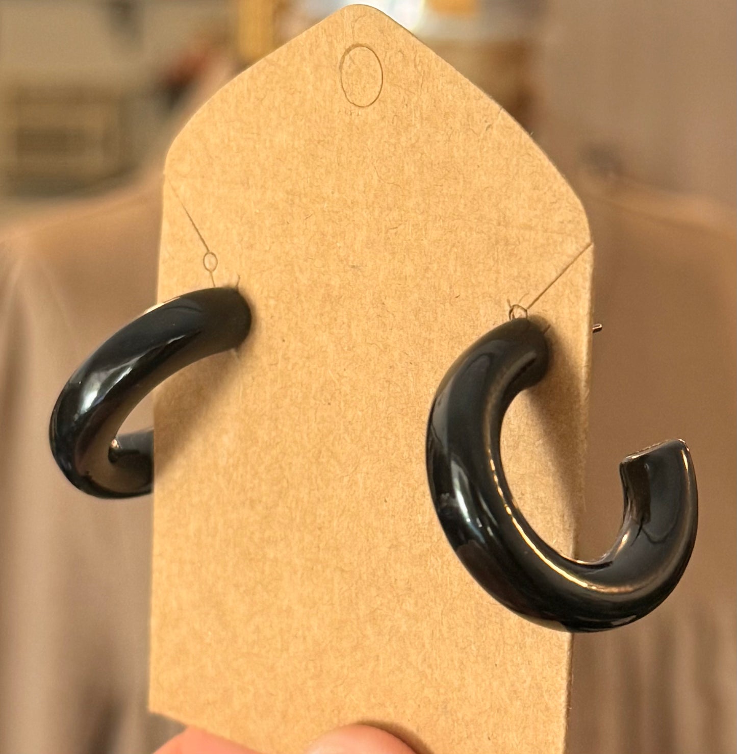 Hoop Earrings | Black