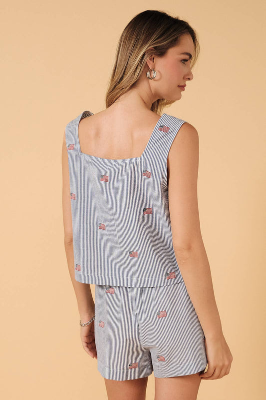 Americana Top in Blue