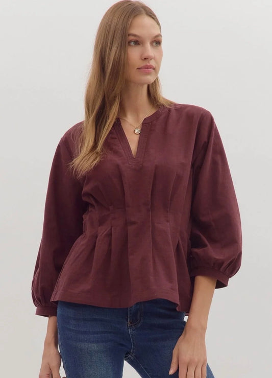 Nickie Top | Plum