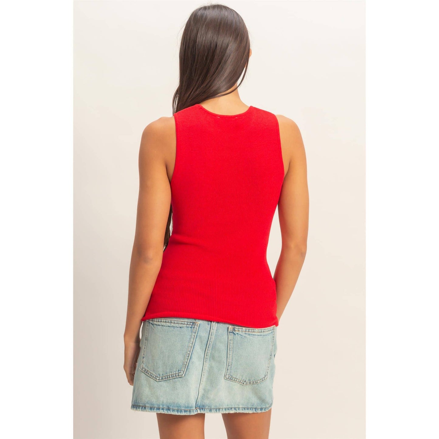 The Marni Top in Red