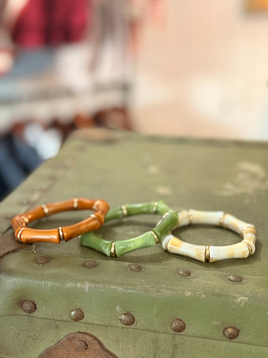 Bamboo Stretch Bracelet | Multiple Colors
