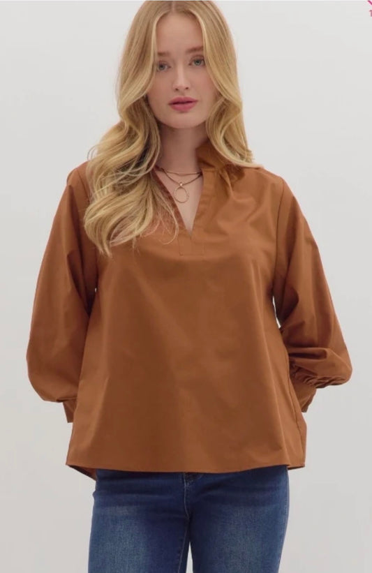 Tasha Top | Burnt Orange