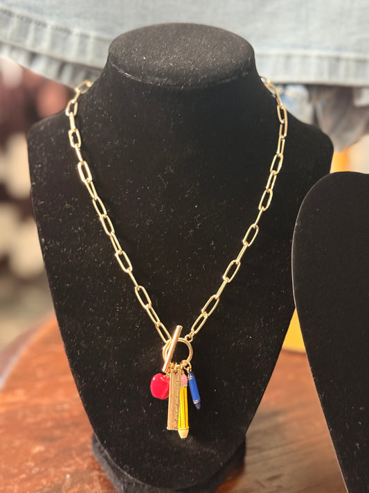 Teacher Necklace | Gold