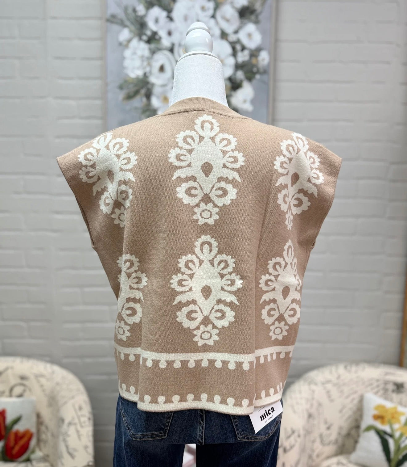 Amelia Sweater Top | Sand