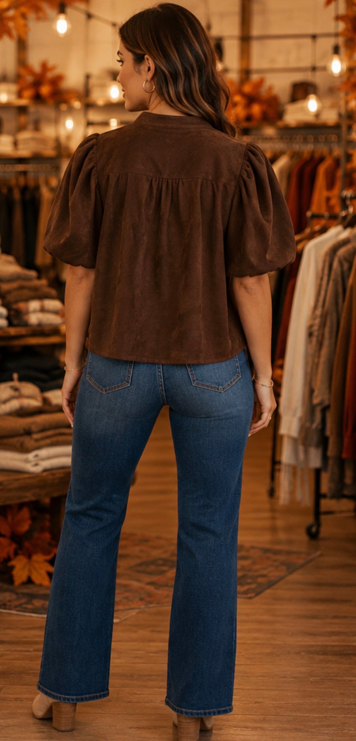 Elizebeth Top | Chocolate