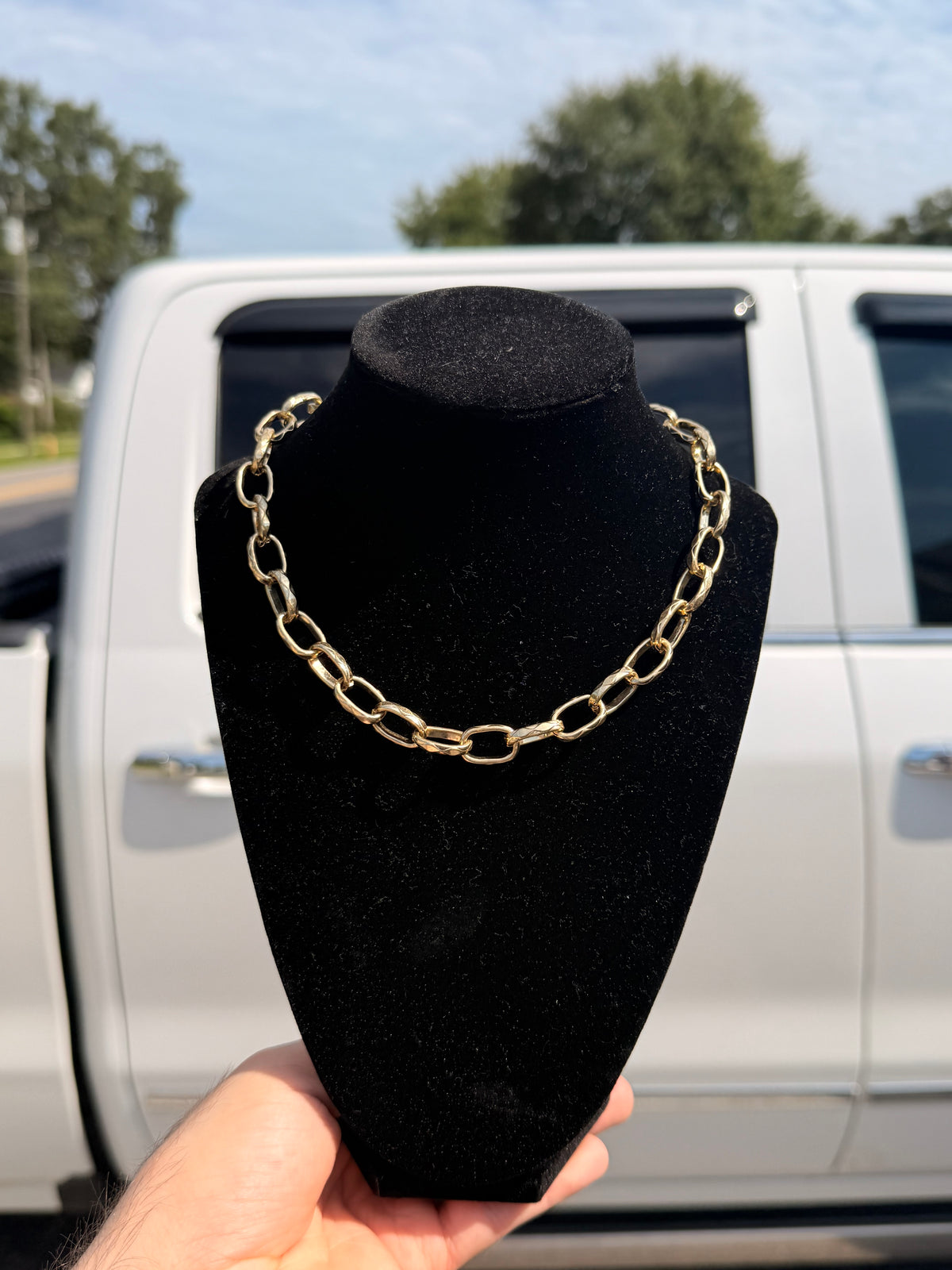 All Over Chain Necklace | Gold