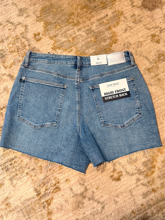 Judy Blue | High Waist Cut Off Stud Shorts
