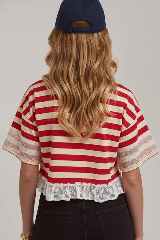 The Patriotic Top in Ivory