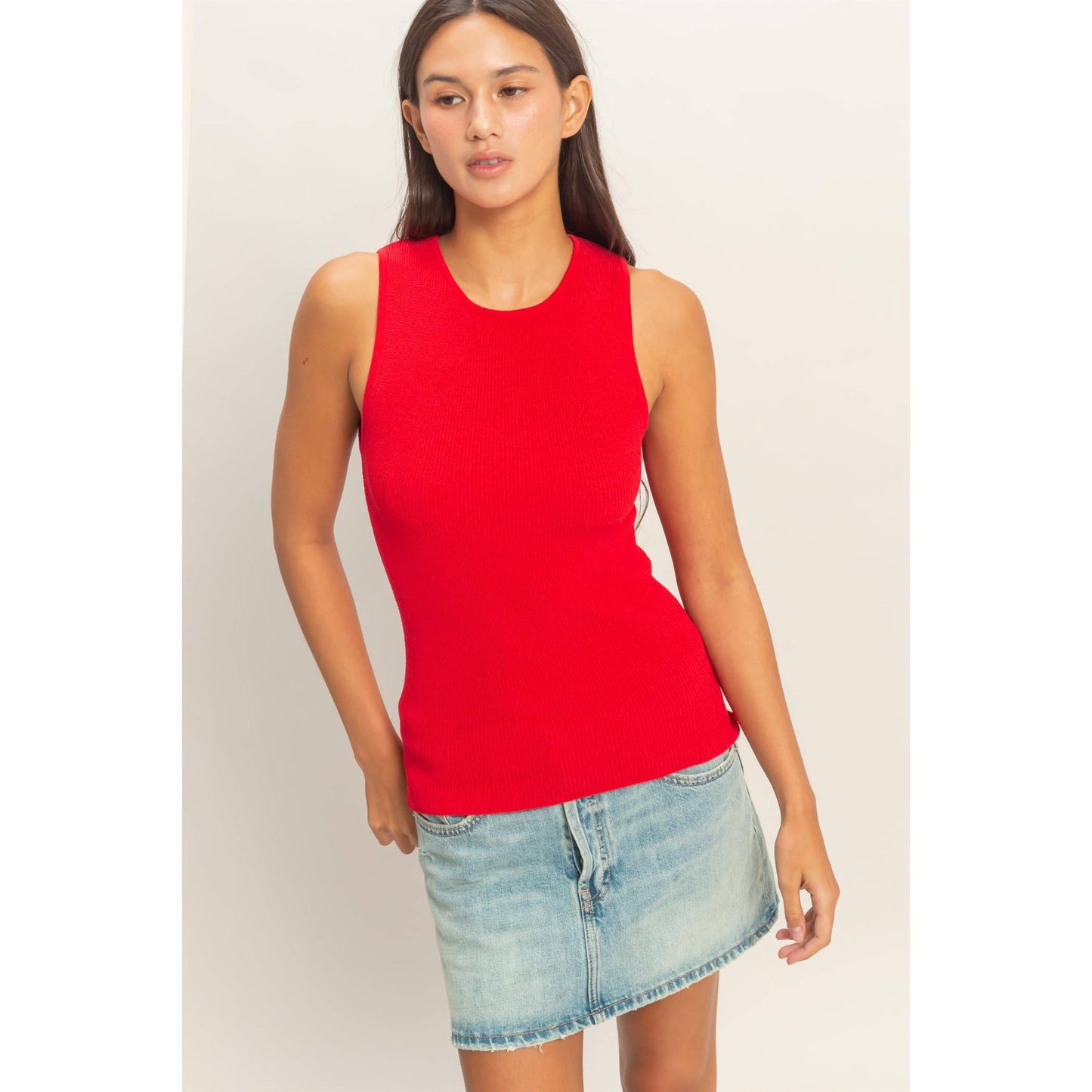 The Marni Top in Red